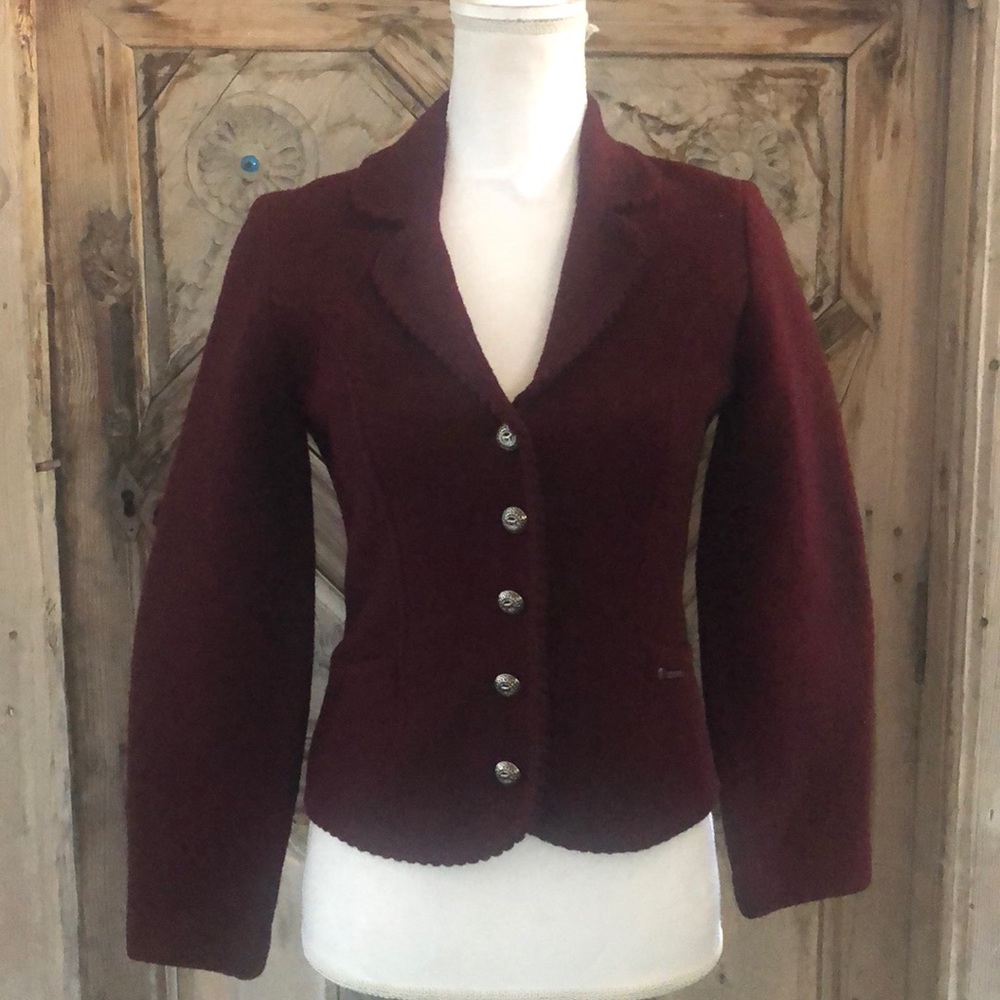 SIGI SCHEIBER VINTAGE TYROL AUSTRIA WOOL JACKET 38